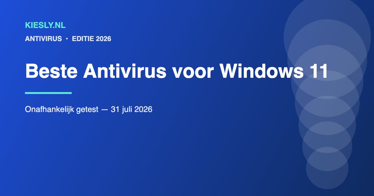 Test van de beste antivirus pakketten voor Windows 11 in 2026