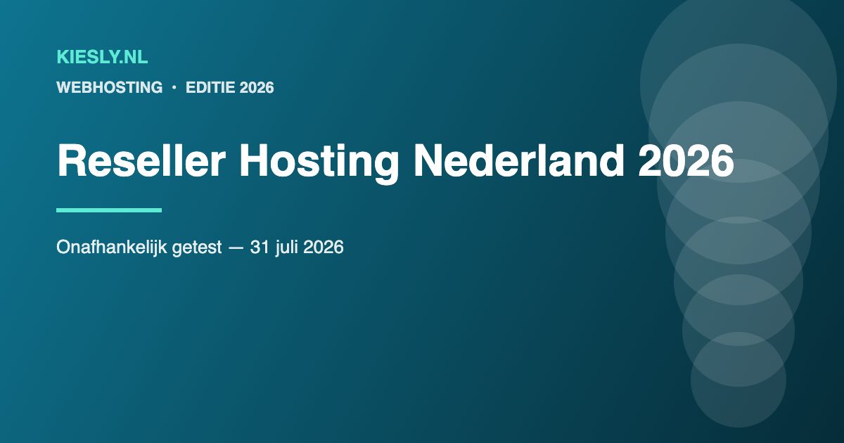 Vergelijking van reseller hosting aanbieders voor Nederlandse webbureaus