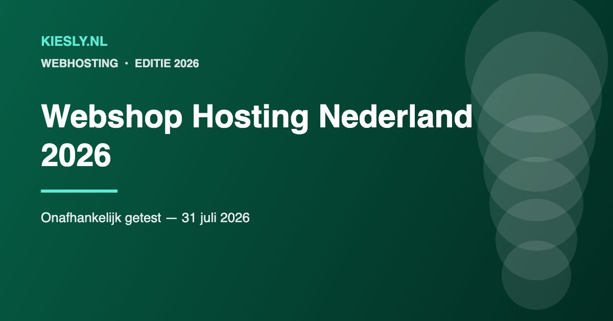 Vergelijking van de beste webshop hosting aanbieders voor Nederlandse e-commerce